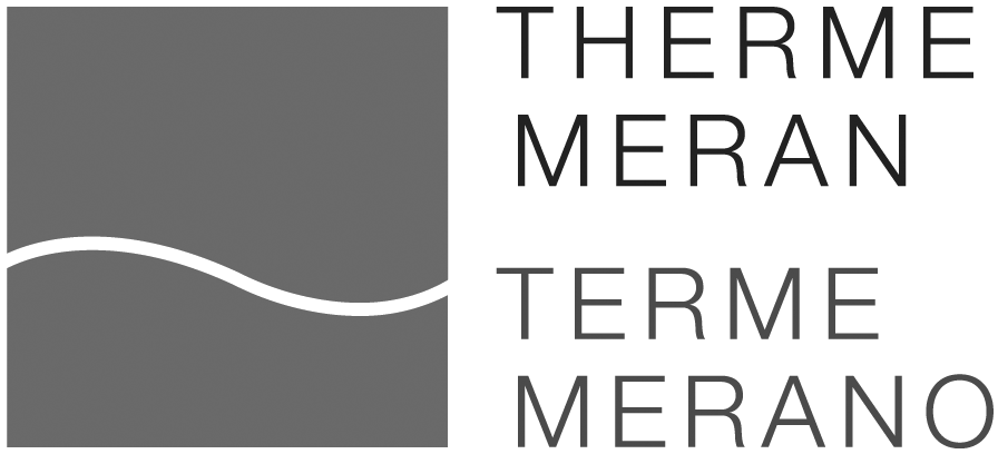 Partner Logo: Therme Meran  (Schwarz Weiß)